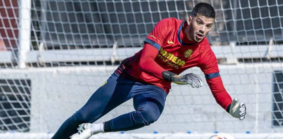 Rulli en un entrenamiento.