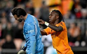 Vinicius y Dimitrievski.