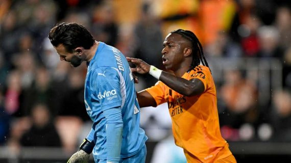 Vinicius y Dimitrievski.