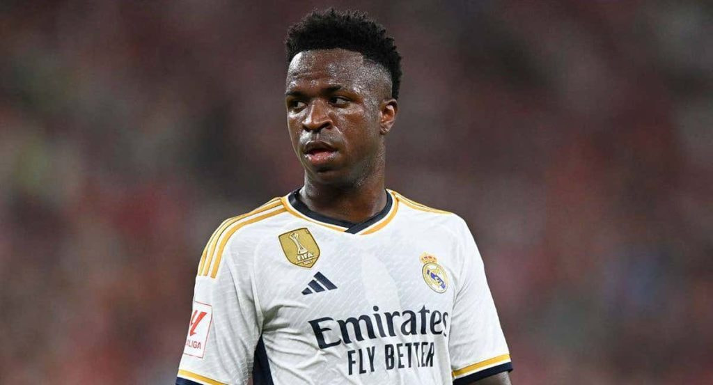 Vinicius Junior, durante un partido con el Real Madrid.