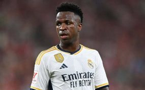 Vinicius Junior, durante un partido con el Real Madrid.