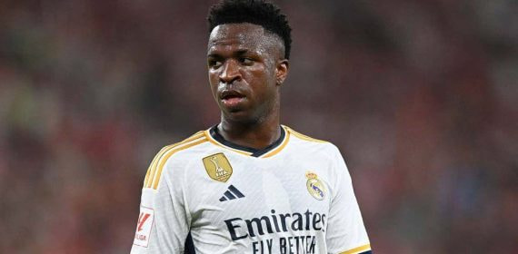 Vinicius Junior, durante un partido con el Real Madrid.