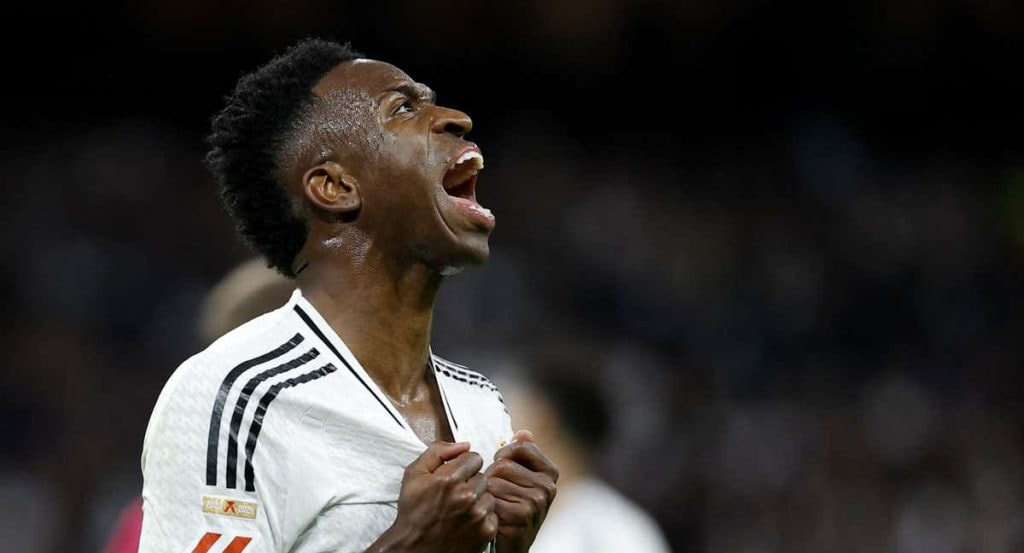 Vinicius, desesperado durante el Clásico del pasado sábado.