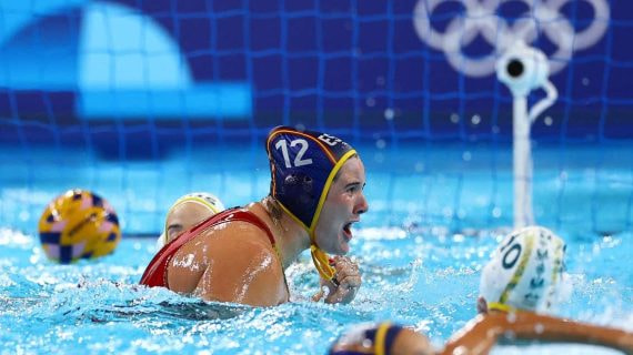 Paula Leitón, durante la final olímpica en París.