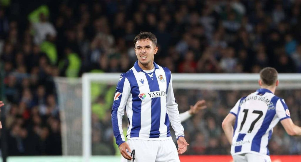 Zubimendi, con la Real Sociedad.