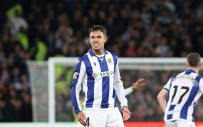 Zubimendi, con la Real Sociedad.