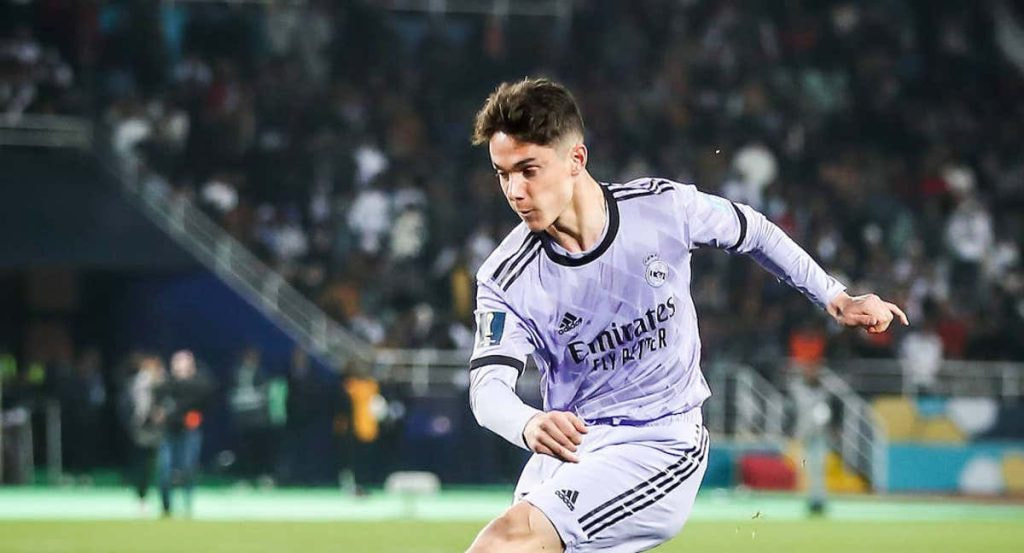 Sergio Arribas, en un partido con el Real Madrid.