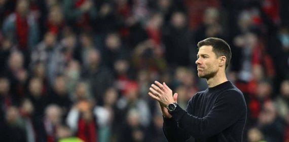 Xabi Alonso, en un partido con el Leverkusen.