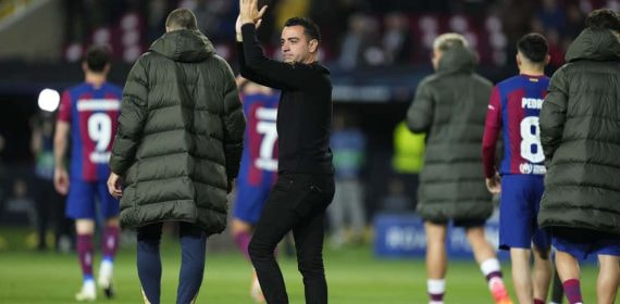 Xavi Hernández en un partido de la temporada pasada.