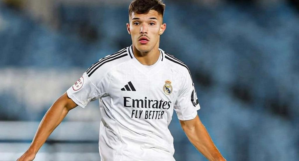 Yusi, en un partido con el Real Madrid.