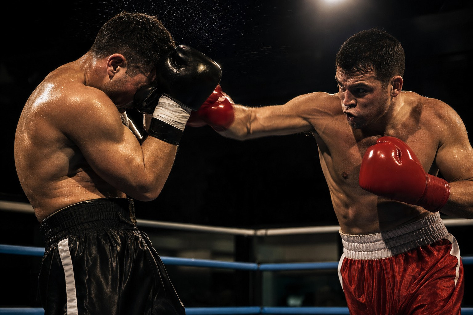 Combinaciones en boxeo: jab, cross, hook y uppercut — imagen principal