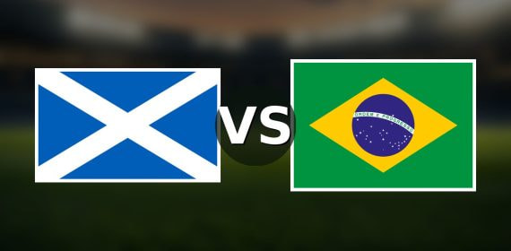 Banderas de Escocia y Brasil enfrentadas, pronóstico del Mundial 2026