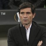 Marcelino García Toral, durante su etapa como entrenador del Valencia, durante un partido ante el Krasnodar ruso.