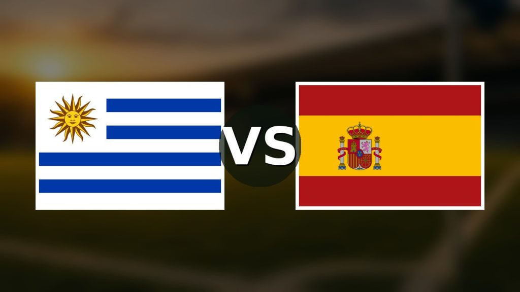 Banderas de Uruguay y España enfrentadas, pronóstico del Mundial 2026