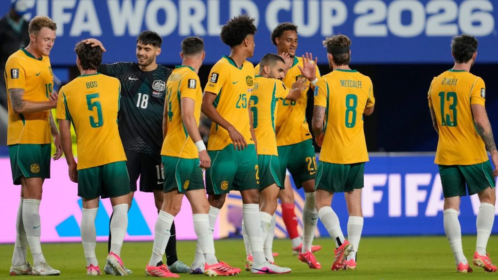 La selección de Australia, en un partido del Mundial 2026 ante Paraguay.