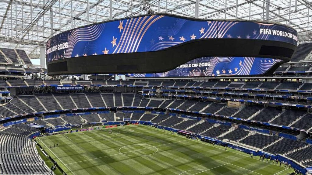 Estadio del Mundial 2026 antes de un partido en Estados Unidos