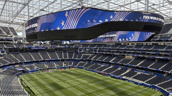 Estadio del Mundial 2026 antes de un partido en Estados Unidos