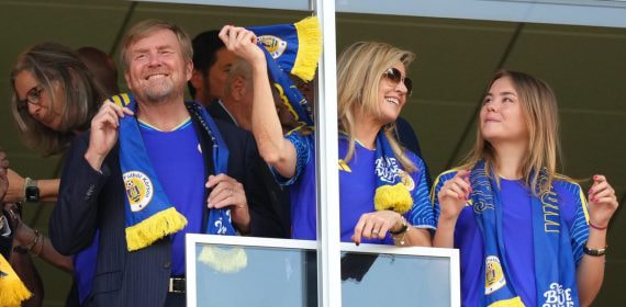 La familia real neerlandesa, animando en las gradas a la selección de Curazao durante el Mundial 2026.