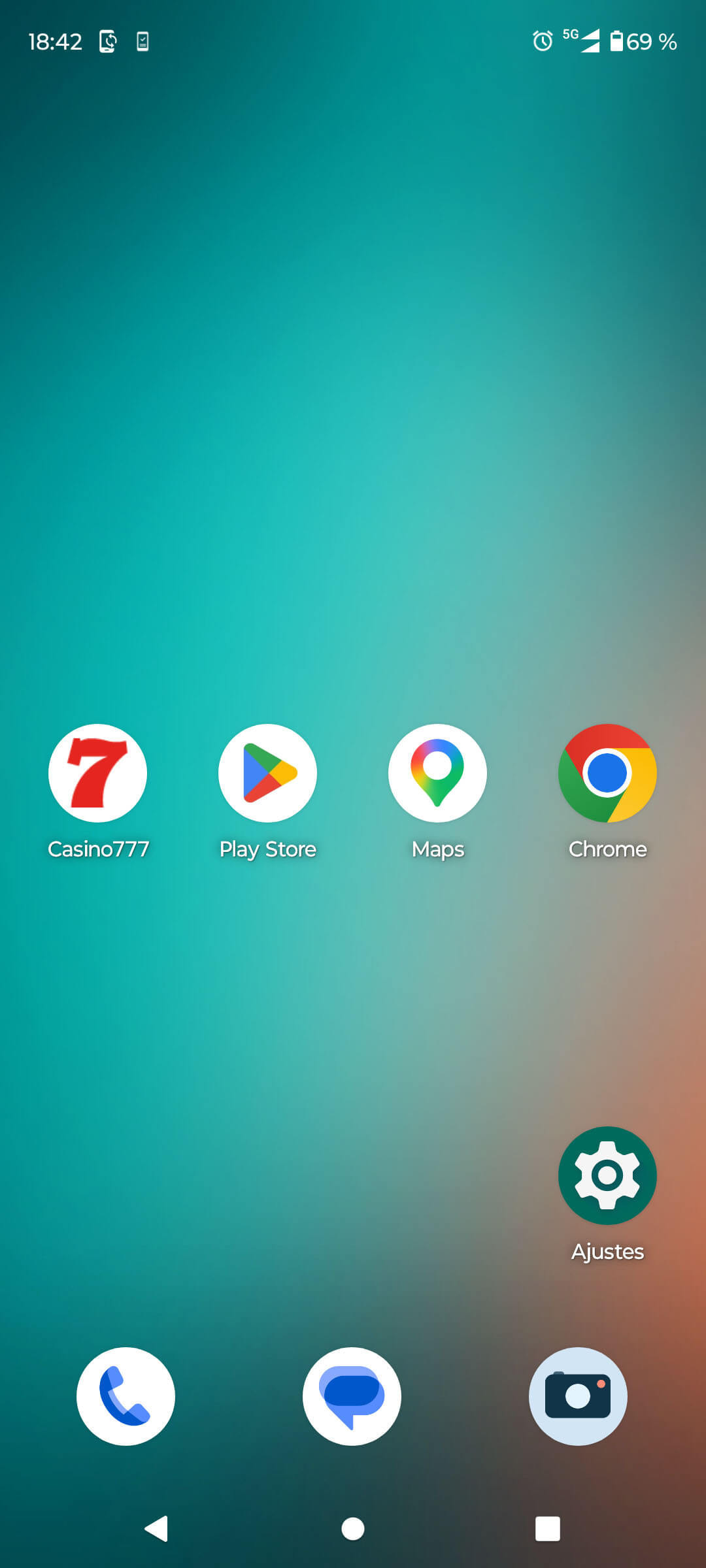 Icono de una de las mejores aplicaciones de apuestas deportivas recomendadas en la pantalla de inicio del móvil