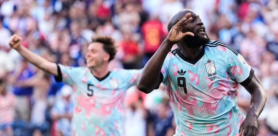 Romelu Lukaku celebra el gol anotado ante Estados Unidos en los octavos de final del Mundial 2026.