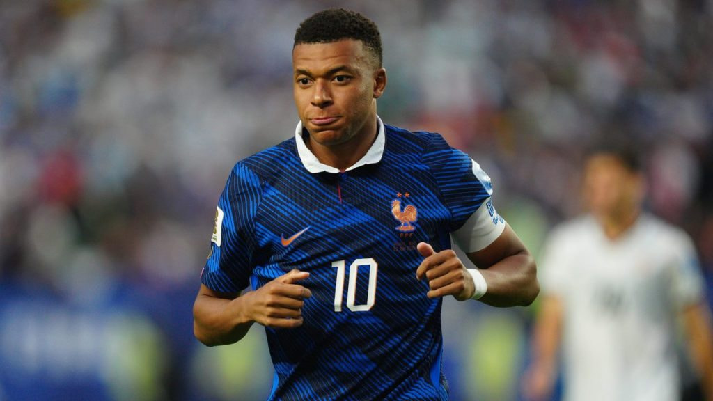 Kylian Mbappé durante el partido entre Francia e Irak del Mundial 2026.