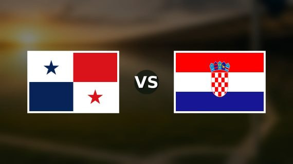 Banderas de Panamá y Croacia enfrentadas sobre un campo de fútbol difuminado, pronóstico del Mundial 2026