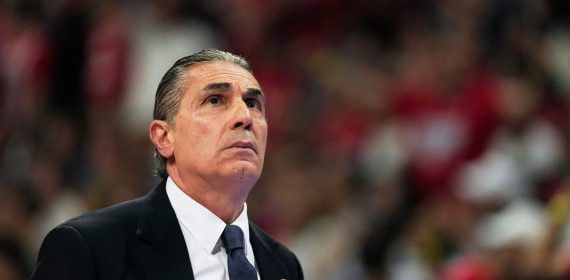 Sergio Scariolo durante la final de la Euroliga 2026 entre el Real Madrid y Olympiacos.