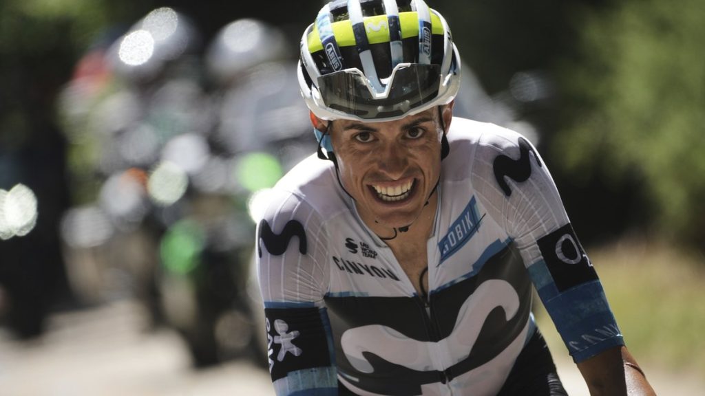 Enric Mas aprieta los dientes durante la escapada de la decimosexta etapa del Tour de Francia camino del Mont Ventoux