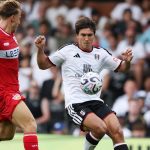 Gonzalo García, ex del Real Madrid, en acción con su nuevo equipo, el Fulham, durante un amistoso de pretemporada ante el Stuttgart.