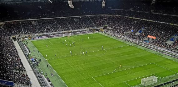 Vista del interior de San Siro durante un partido de Serie A del Inter