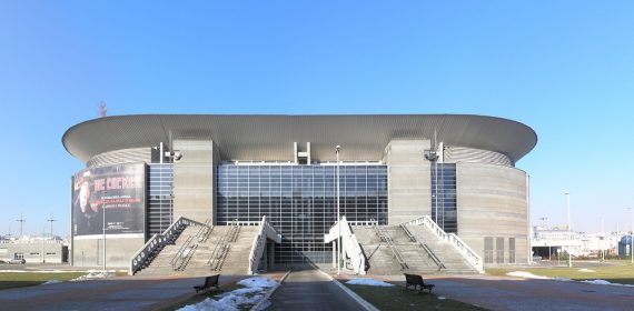Imagen externa del Belgrado Arena, que ha sido una de las nuevas sedes de la UFC en 2026.