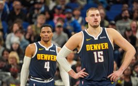 Russell Westbrook, Nikola Jokic, Denver Nuggets, 2025, triple-doble, NBA, baloncesto