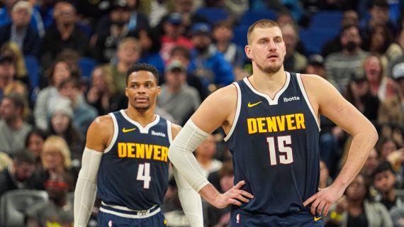 Russell Westbrook, Nikola Jokic, Denver Nuggets, 2025, triple-doble, NBA, baloncesto
