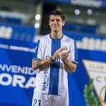 Álvaro Morata durante su presentación como nuevo futbolista del CD Leganés en agosto de 2026.