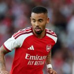 Gabriel Jesus, durante un partido de pretemporada entre el Arsenal y el Como, disputado el 12 de agosto en el Emirates de Londres.