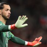 James Trafford durante el partido entre Inglaterra y España disputado en Wembley y correspondiente a la Nations League 2026/27.