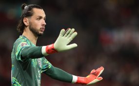 James Trafford durante el partido entre Inglaterra y España disputado en Wembley y correspondiente a la Nations League 2026/27.