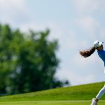 Julia López Ramírez golpea desde la calle del hoyo 18 durante una jornada de entrenamiento del Women's PGA Championship