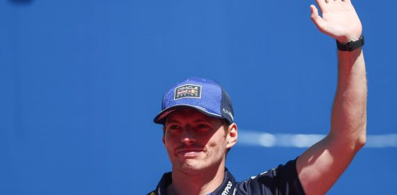 Max Verstappen con el Red Bull en el Gran Premio de España disputado en el Madring