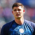 Orlando Gill durante el calentamiento previo al duelo entre Paraguay y Francia de octavos de final del pasado Mundial 2026.