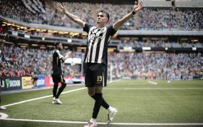 Reinier Jesus celebra el momentáneo 1-0 en el triunfo final por 3-1 de Atlético Mineiro ante Fluminense en el Brasileirão 2026.