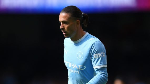 Jack Grealish, en uno de sus últimos partidos con el Manchester City, frente al Arsenal en la Community Shield 2026.
