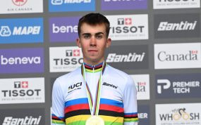 Benjamín Noval, bicampeón del mundo junior, ciclista, profesional, INEOS, equipo