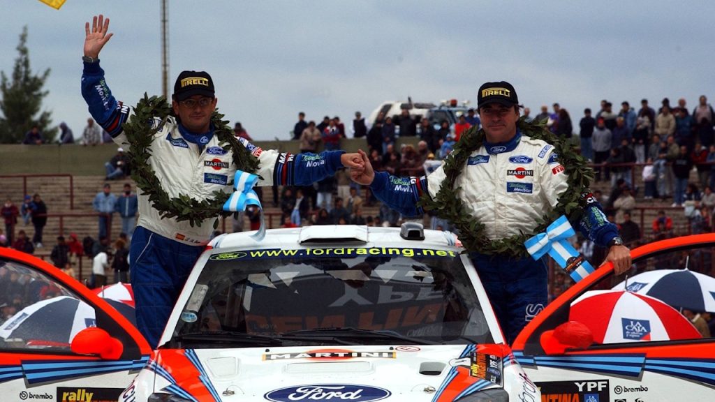 Carlos Sainz, Luis Moya, podio, Ford Focus, Rally de Argentina, 2002, Rally de Asturias, Histórico, 2026