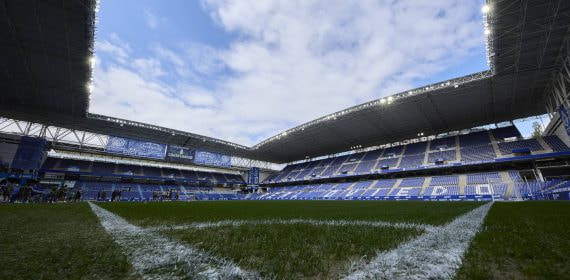 Carlos Tartiere Stadium in Oviedo and home of Real Oviedo