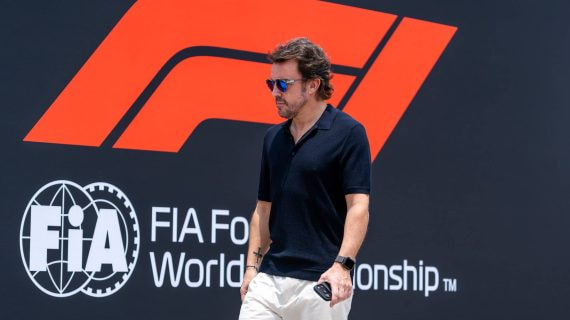 Fernando Alonso in the paddock, F1 Grand Prix, Selangor, Malaysia.