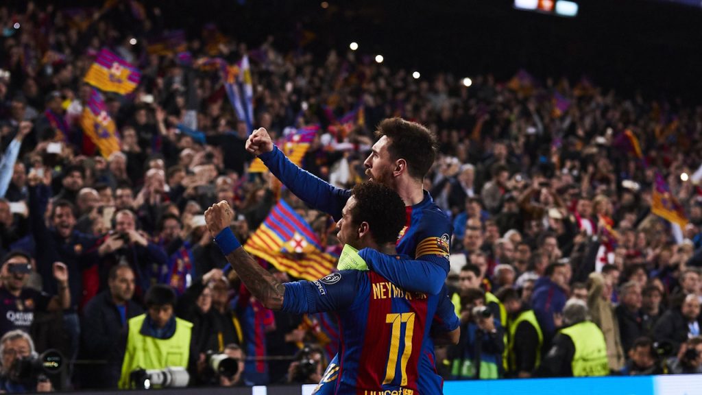 Neymar, Lionel Messi, histórica victoria, 6-1, PSG, 2017, Camp Nou, Champions League