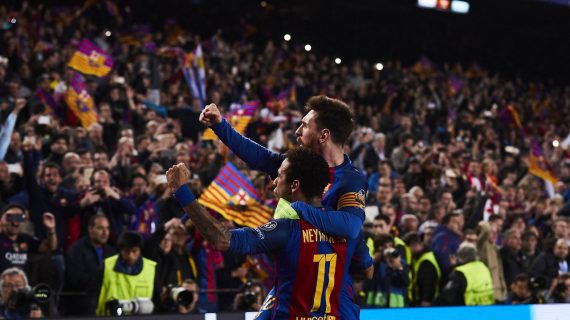 Neymar, Lionel Messi, histórica victoria, 6-1, PSG, 2017, Camp Nou, Champions League