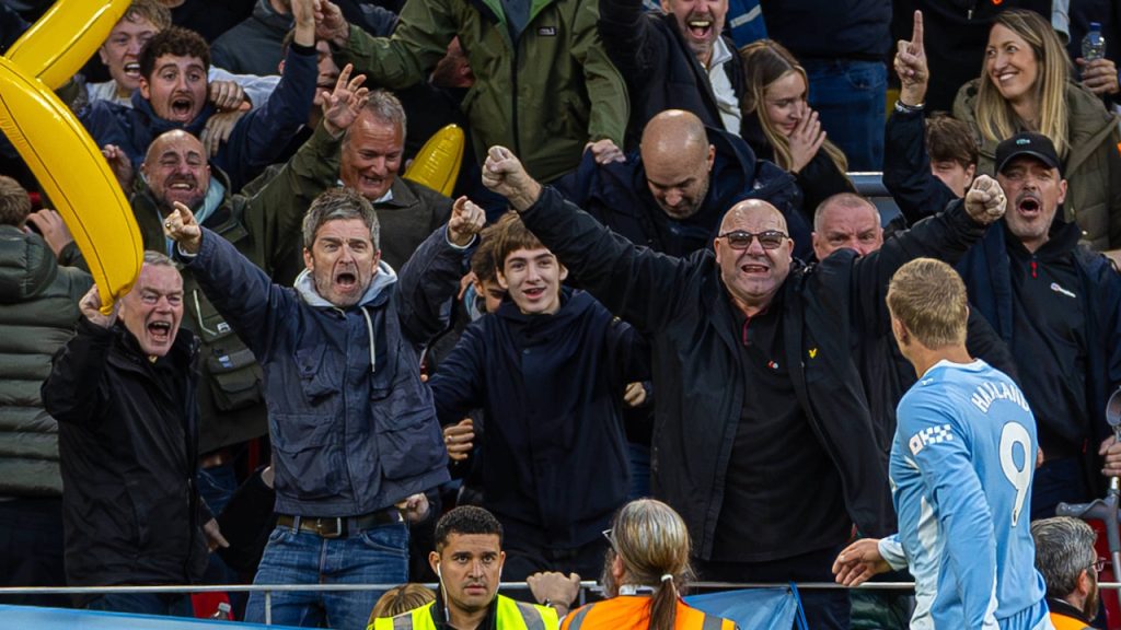 Noel Gallagher, Oasis, Bananas, Manchester City, Liverpool, Anfield, Erling Haaland