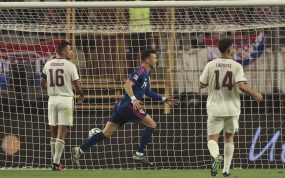 Ivan Perisic celebra el primer tanto del encuentro en el partido entre Croacia y España correspondiente a la Nations League 2026/27, finalizado con un resultado de 1-2.